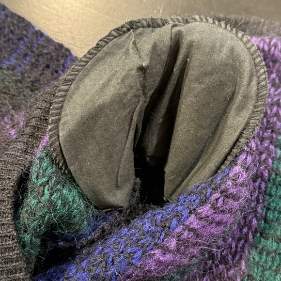 Vintage 90s Oversized Wool Grunge Chunky Grandpa Cardigan Sweater Mens Medium - Picture 7 of 11